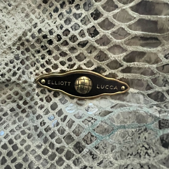 Elliott Lucca | Leather Snakeskin Tote Bag - Picture 12 of 15